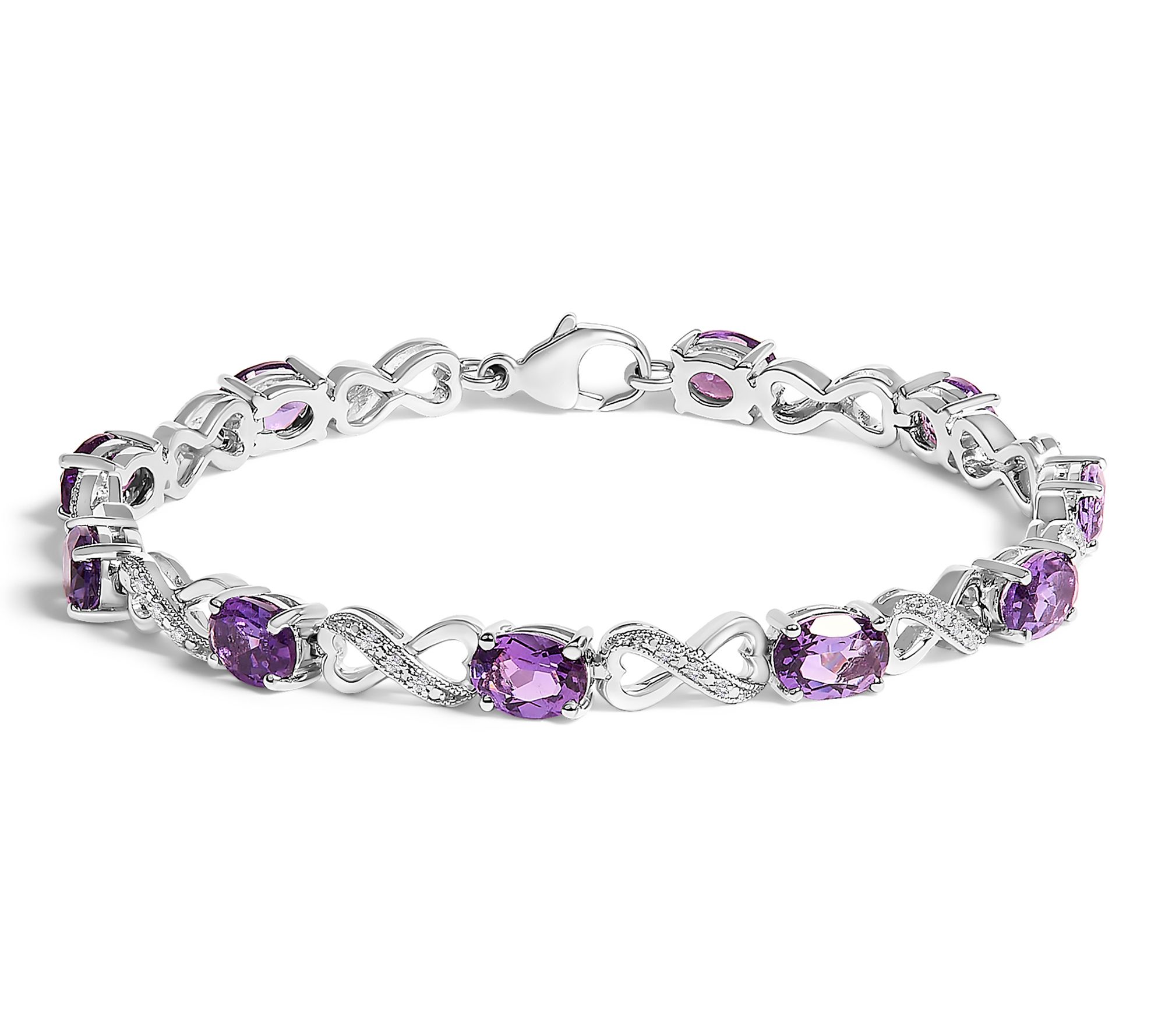 Haus of Brilliance Amethyst & Diamond Infinity