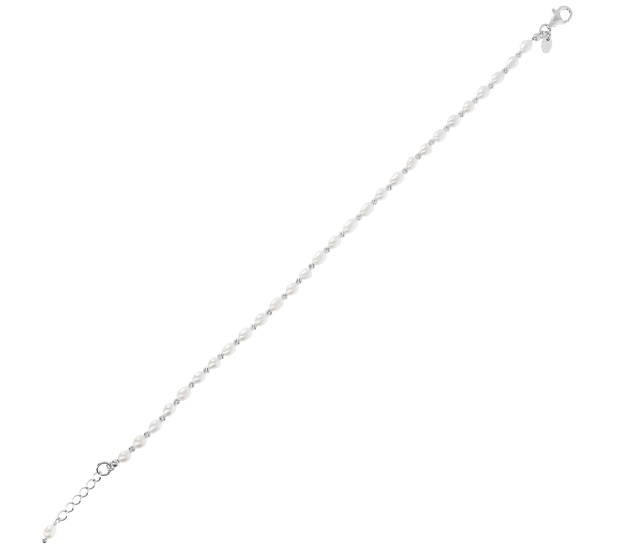 Honora Cultured Pearl Anklet, Sterling