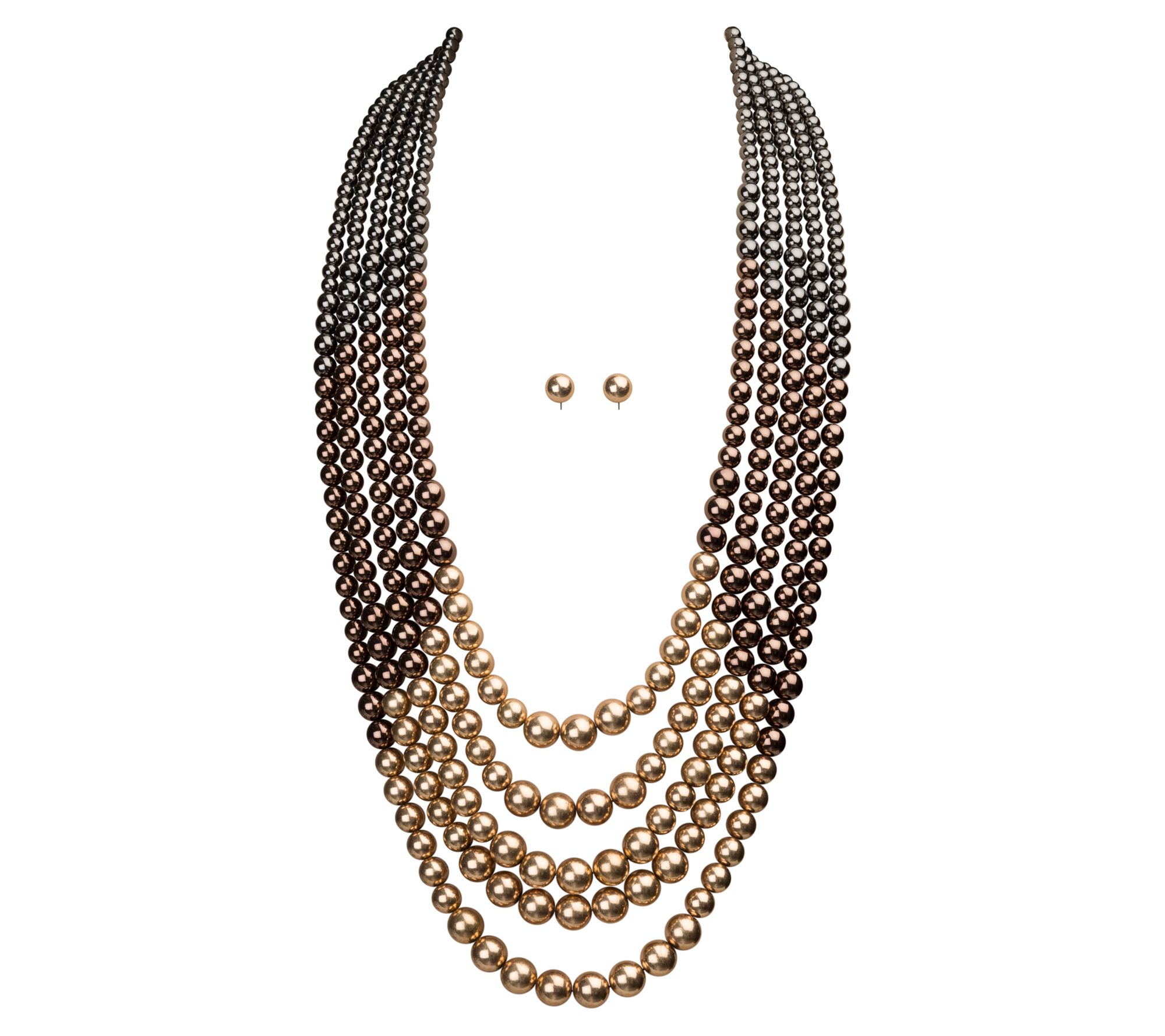 Linea by Louis Dell'Olio Park Avenue Necklace &Earring Set - QVC.com