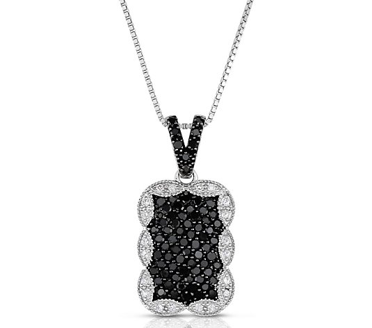 Affinity 1.00 cttw Diamond Pendant w/ Chain, Sterling Silver