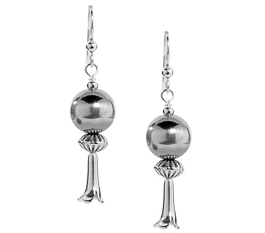 American West Sterling Squash Blossom Earrings