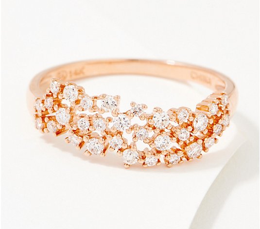 Affinity Diamonds Starry Band Ring, 14K Gold