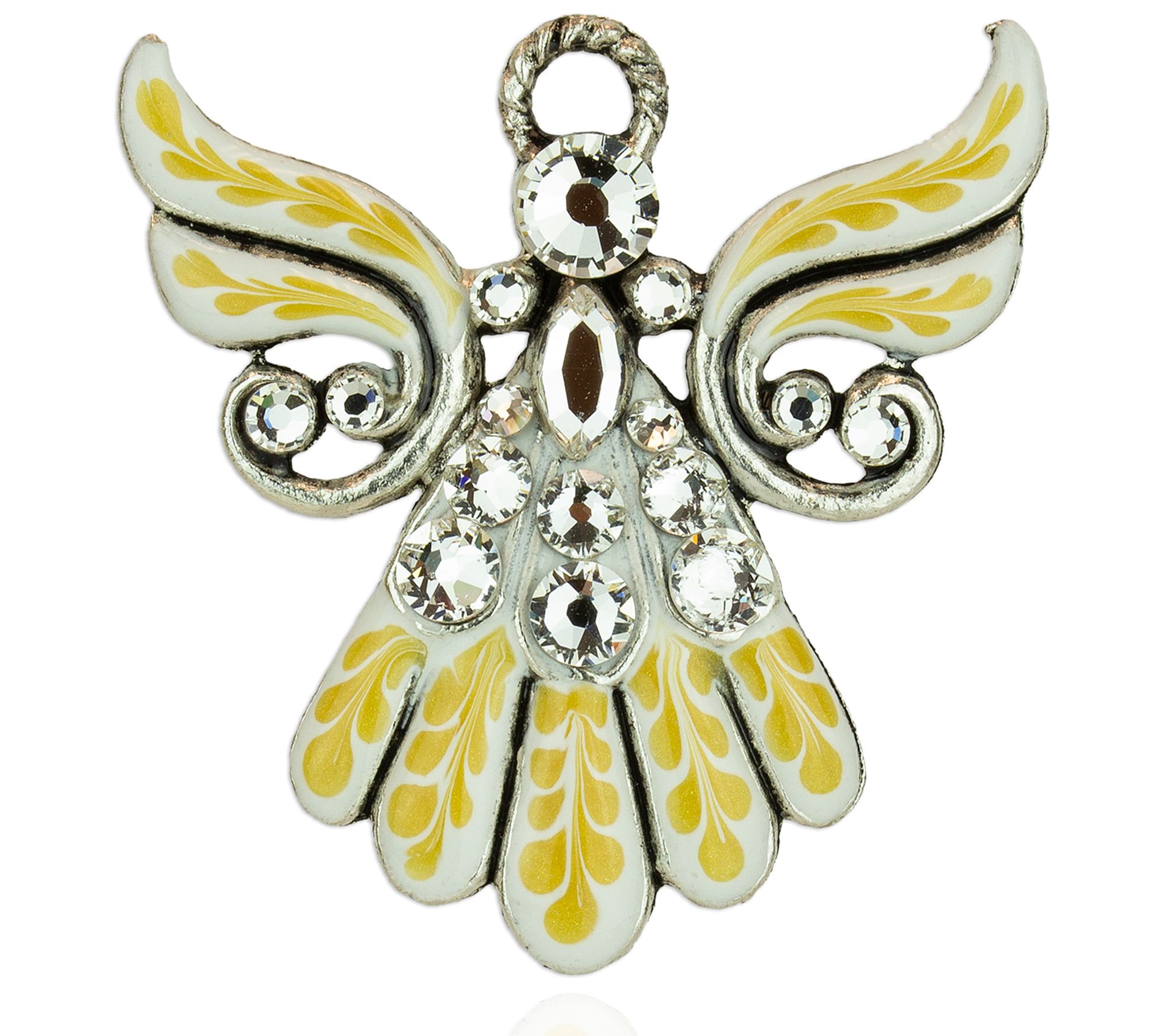 Anne Koplik Jill's Garden Crystal Angel Pin