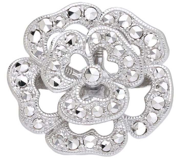 Marcasite on sale rose ring