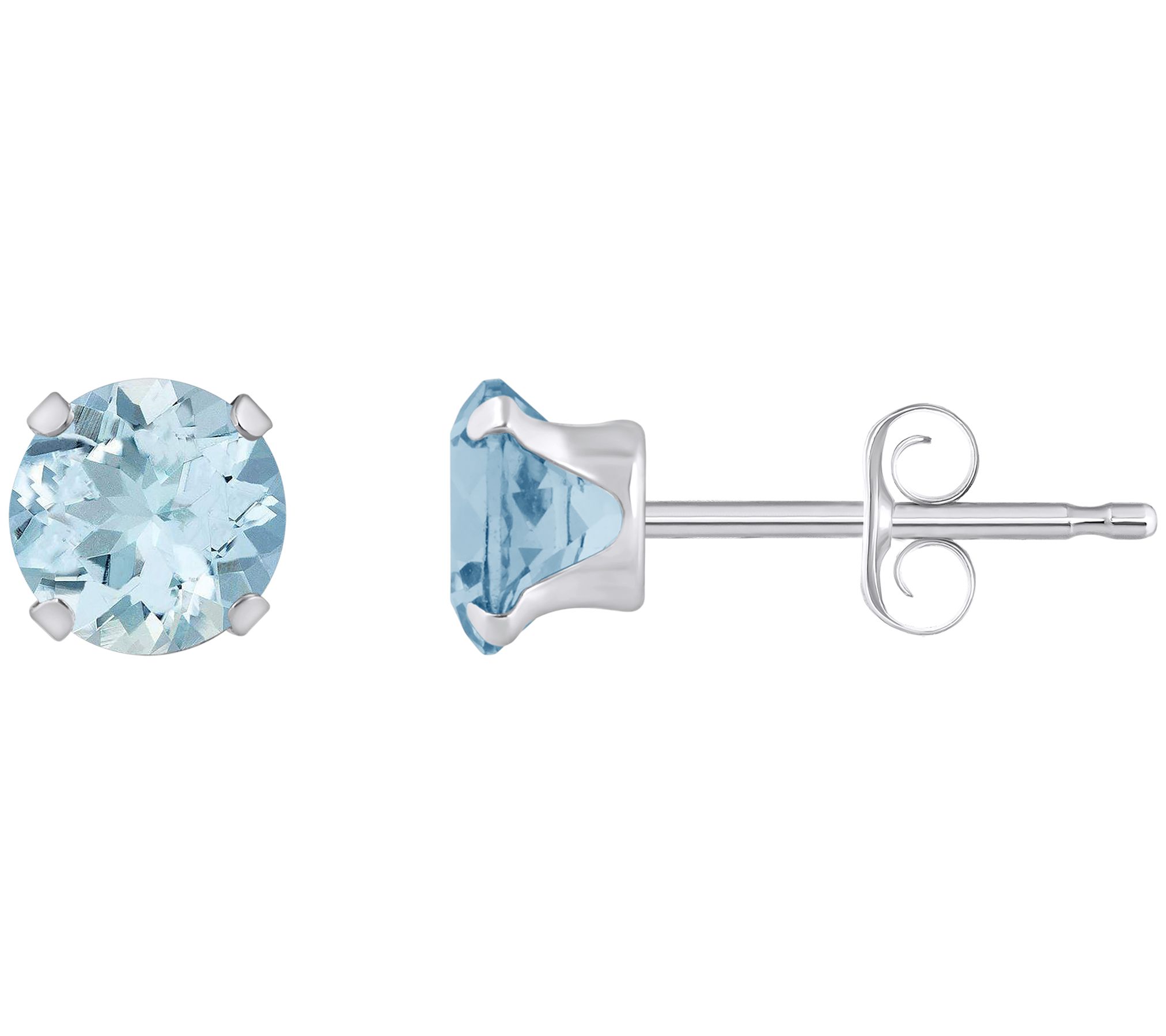 Affinity Gems 0.90 cttw Aquamarine Stud Earrings, 14K Gold