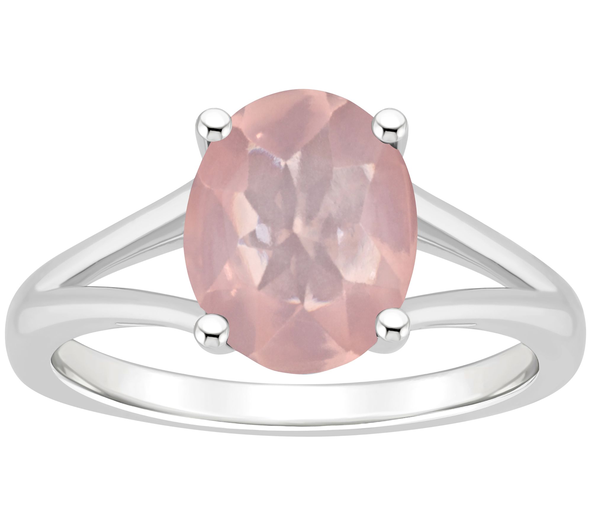 Affinity Gems Oval Gemstone Split Shank Ring, Sterling