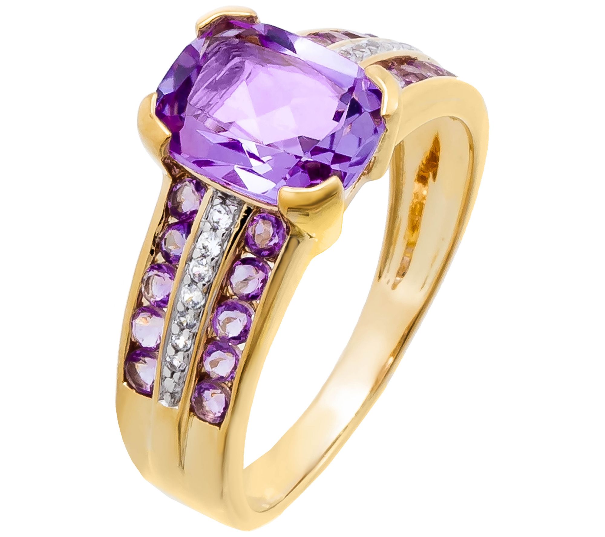 Qvc clearance amethyst rings