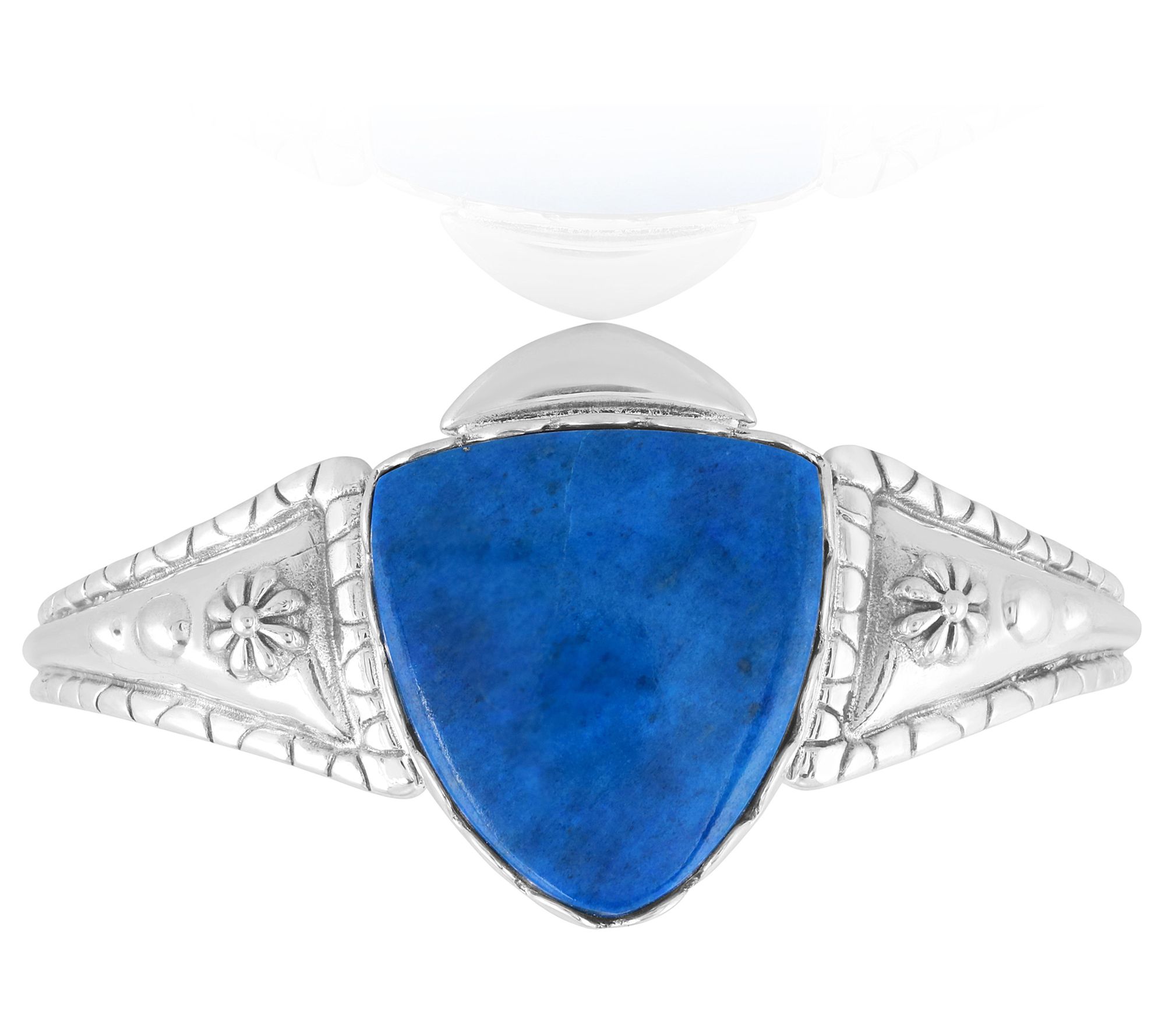 American West Sterling Silver Shield Gemstone C uff