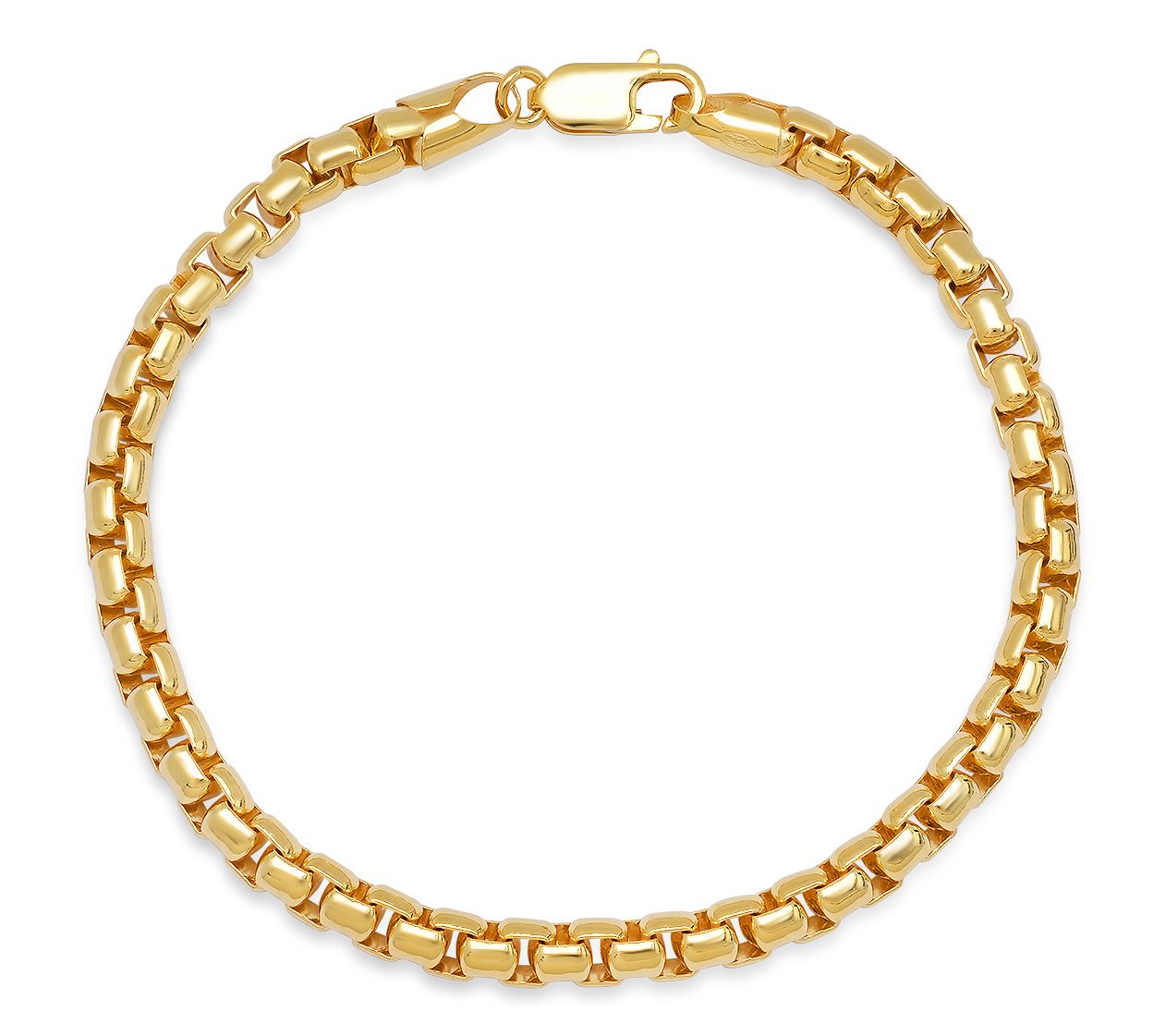Silver Style Box Link Chain Bracelet, Sterling