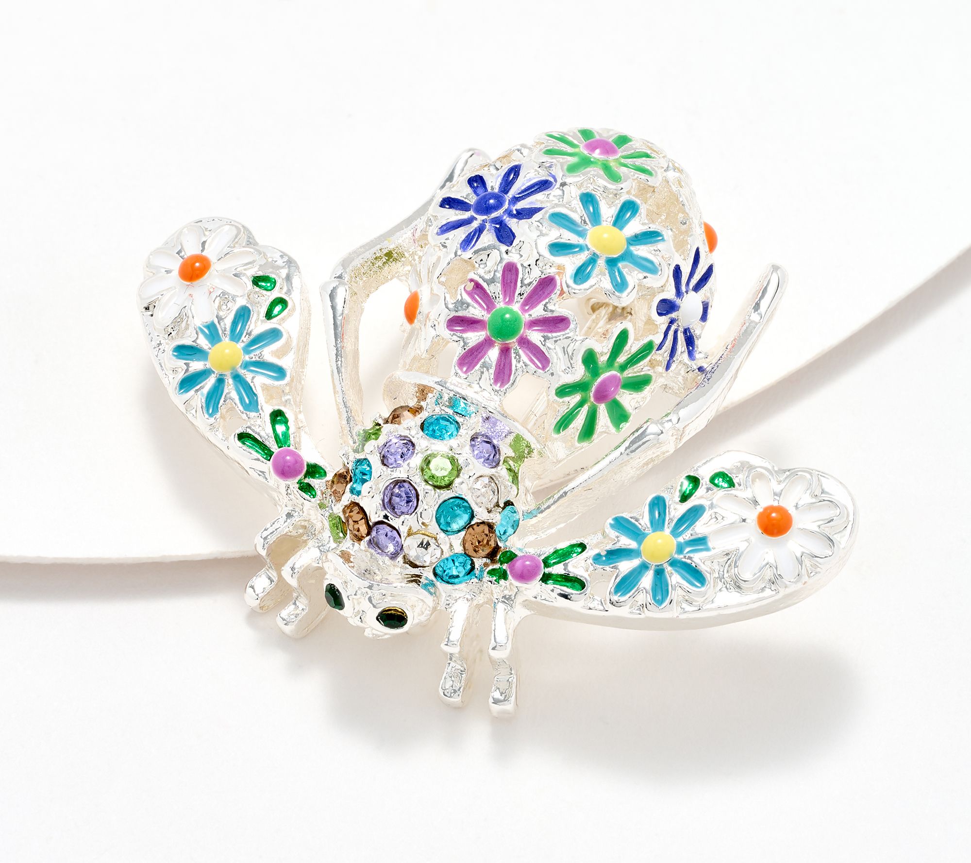 Joan Rivers Wildflower Bee Pin