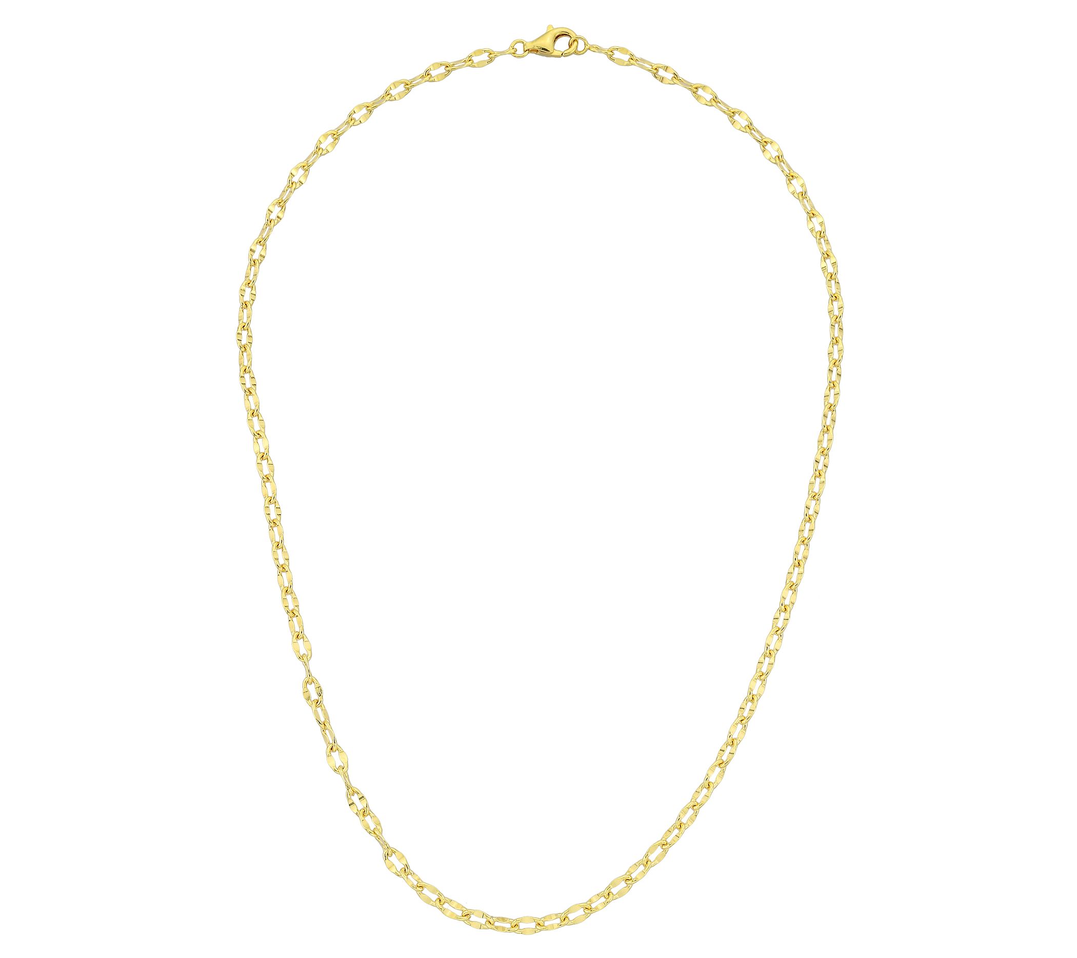 Silver Style 3.5mm Solid Mirror Link Chain Necklace, Sterling