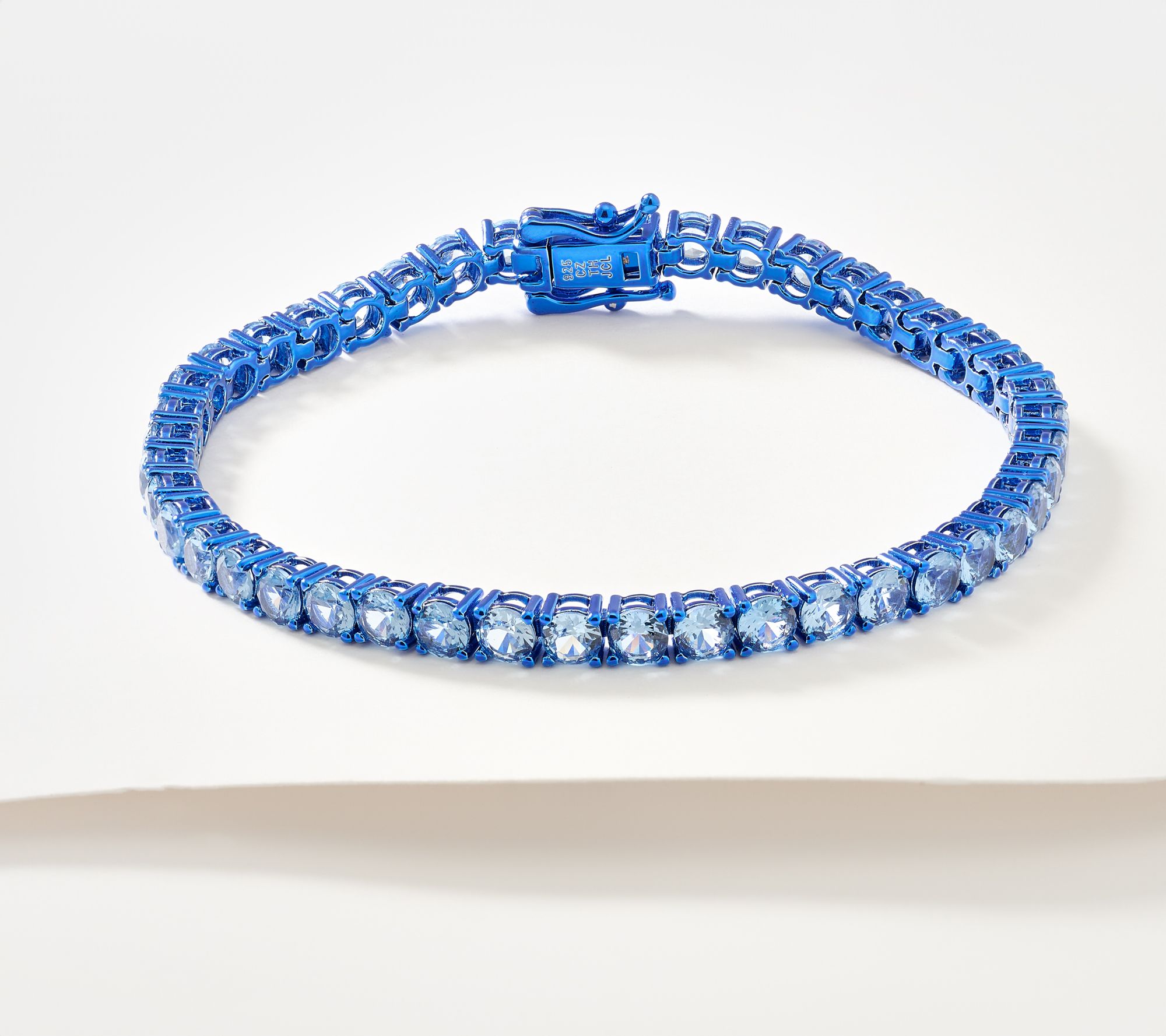 Diamonique x Jennifer Miller Colored Tennis Bracelet