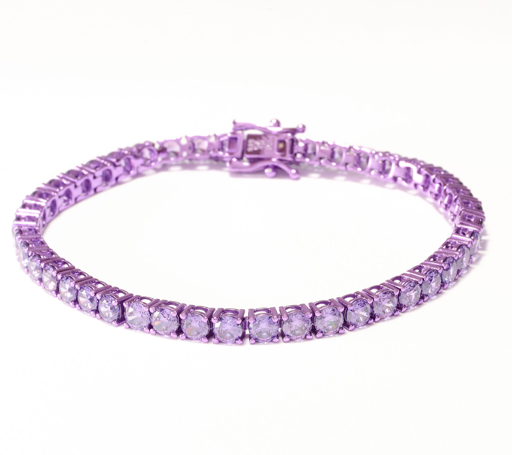 Diamonique x Jennifer Miller Colored Tennis Bracelet