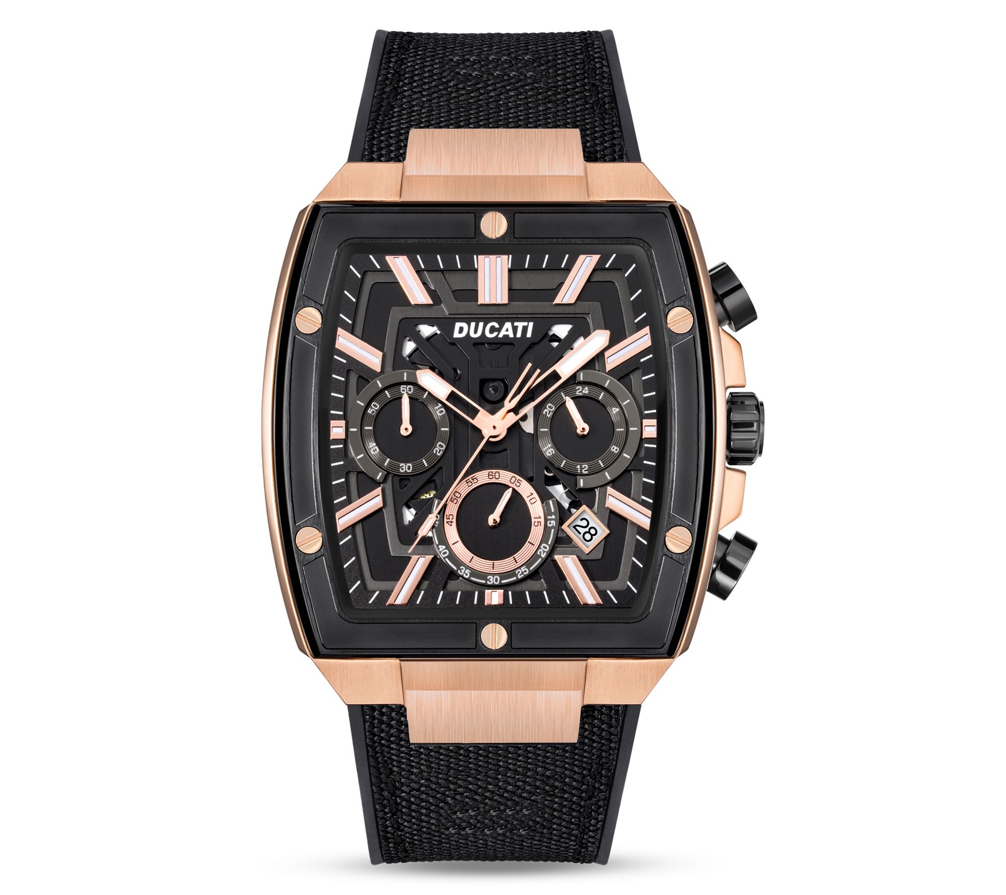 Ducati Corse Men's Rosetone Stainless Dress Sport Watch