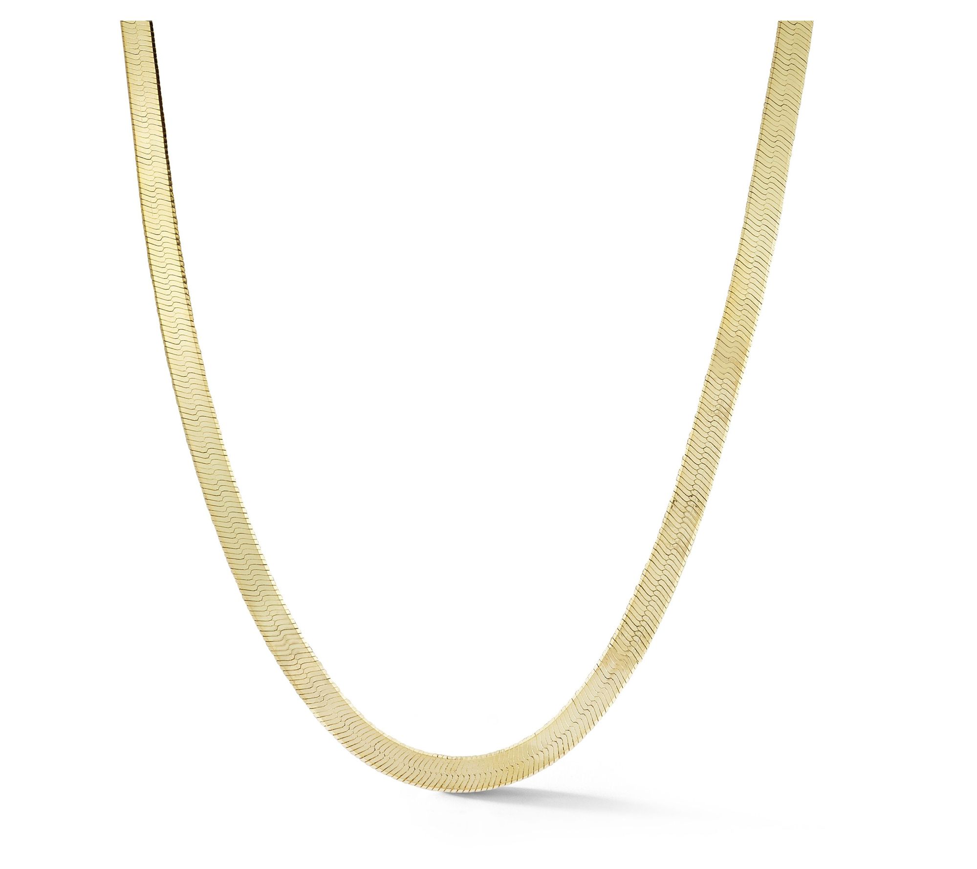 Italian Silver 18" Herringbone Necklace, Sterling