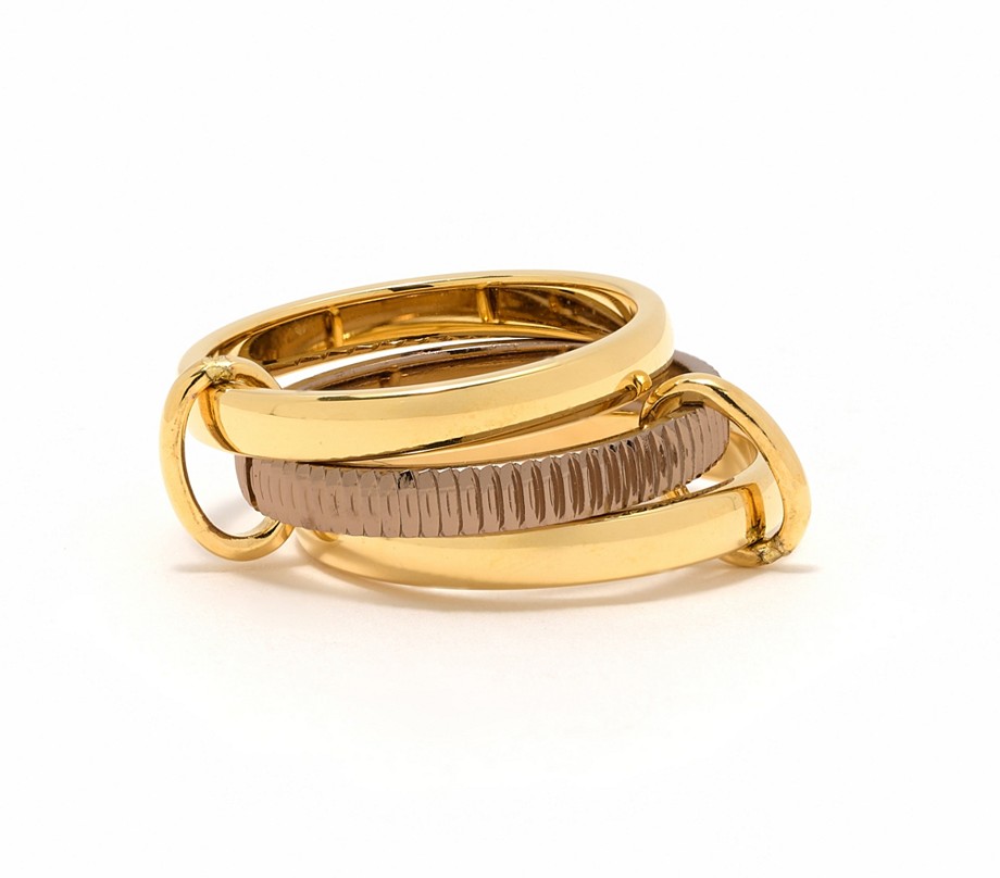 David Markstein Bronze Luxe Interlocking Triple Ring