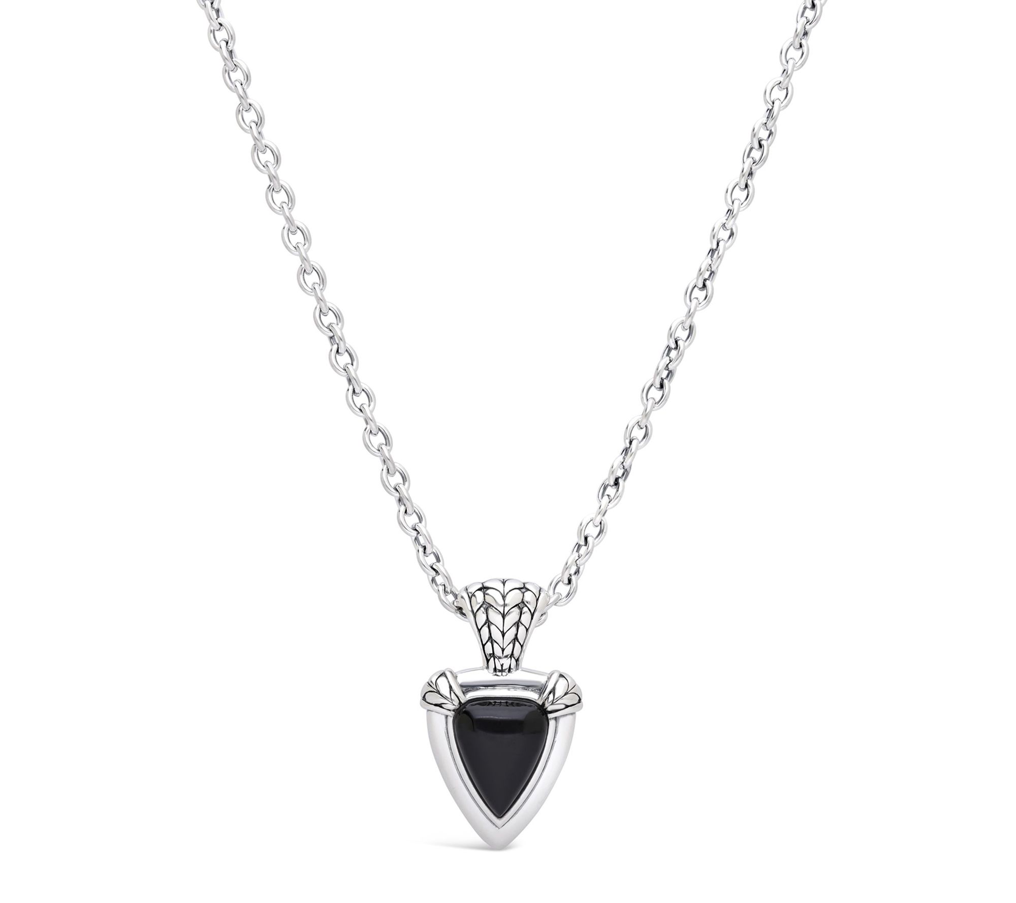 Tiffany Kay Studio Sterling Onyx Shield Pendantw/ Chain