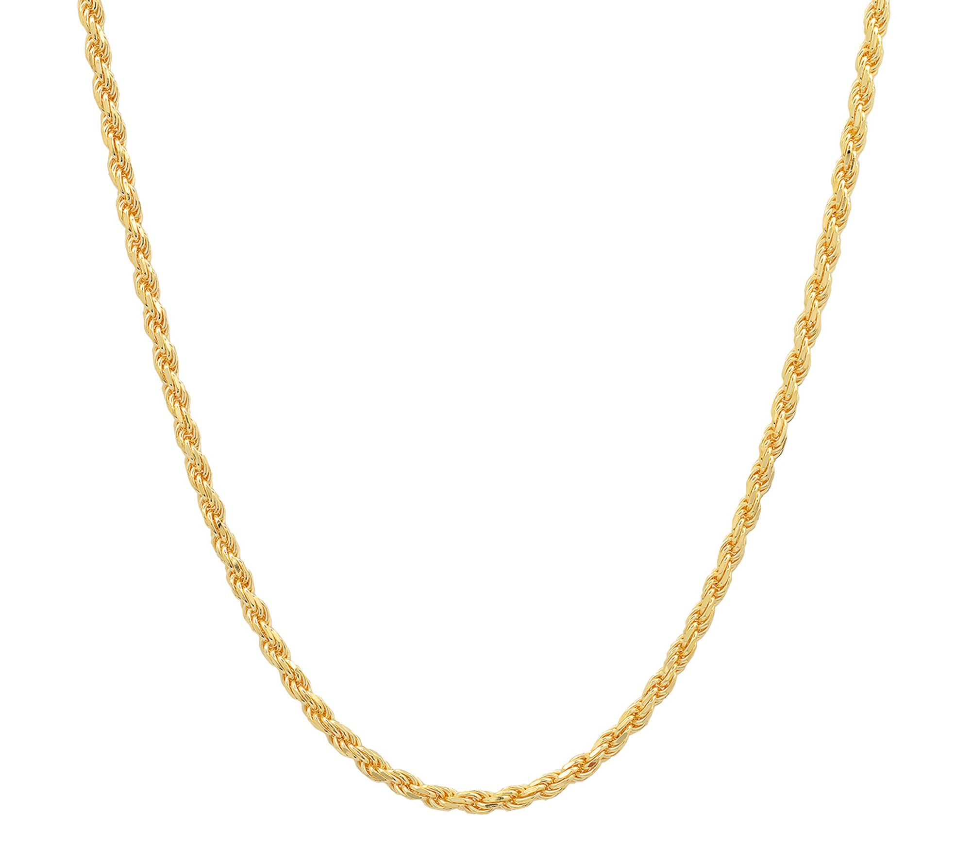Silver Style Rope Chain Necklace 22", Sterling Silver