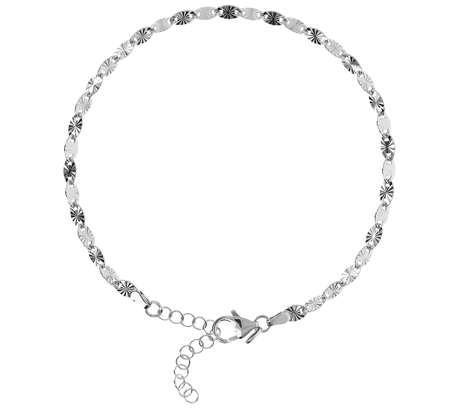 Bronzo Italia Adjustable Starburst Anklet
