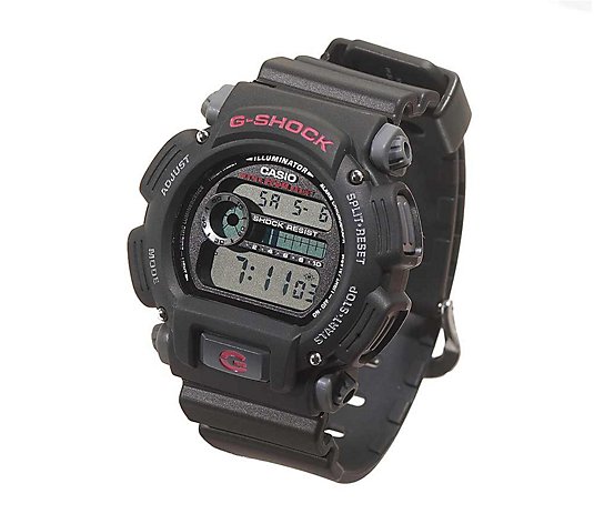 Casio Men's G-Shock Classic Watch with Black Re sin Band