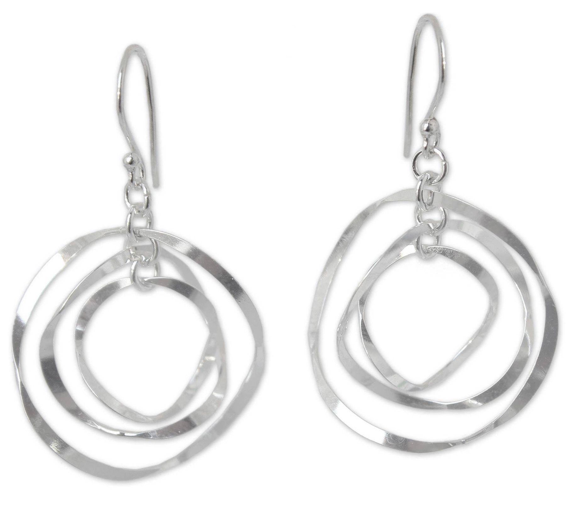 Novica Artisan Crafted Sterling Dangle Earrings - QVC.com