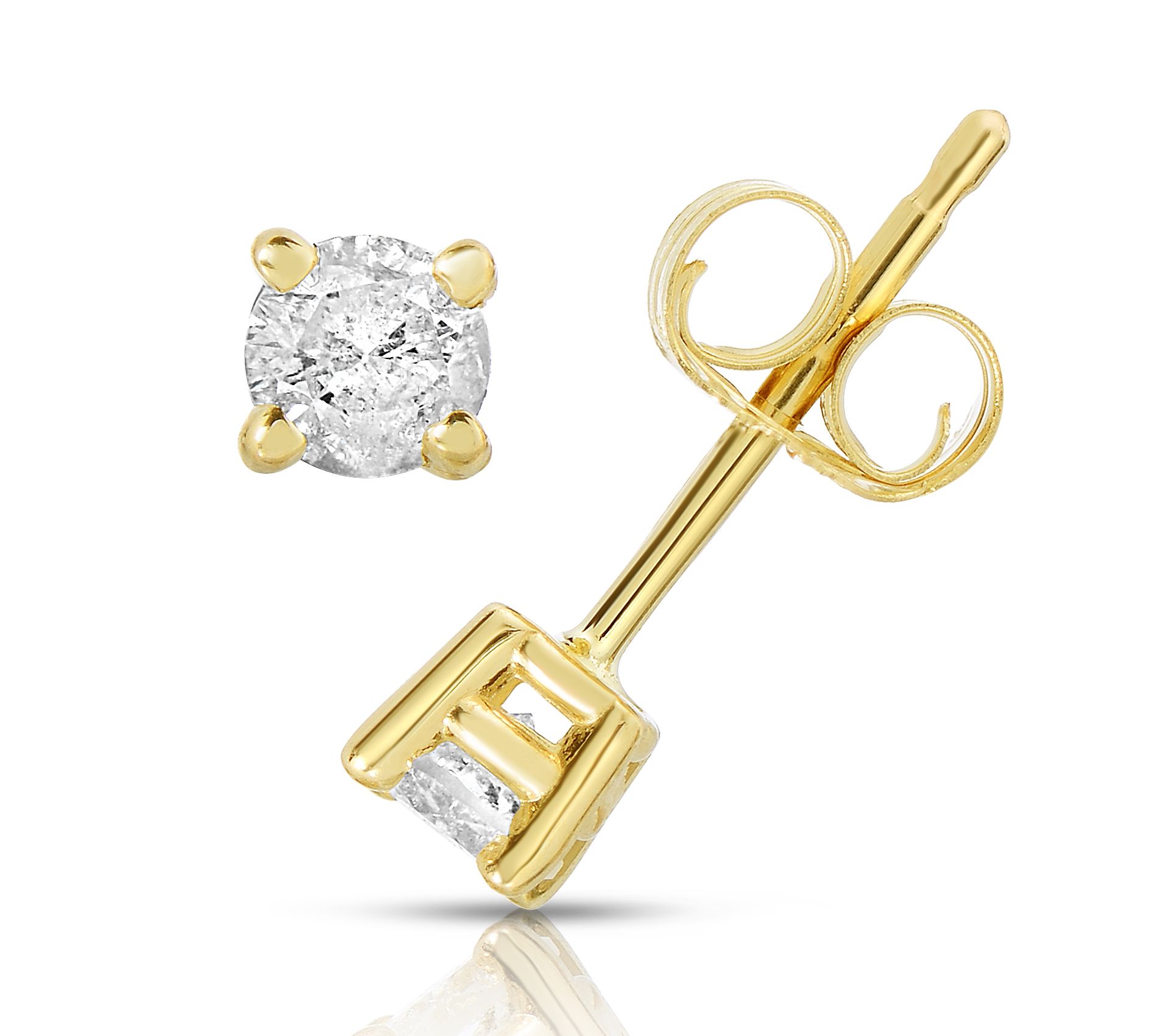 Affinity 0.25 cttw Round Diamond Stud Ear rings, 14K Gold