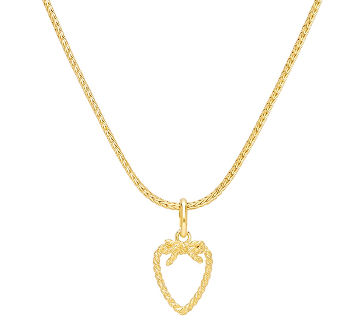 Goddaughters 14K Gold Clad Love Knot Pendant w/  Chain