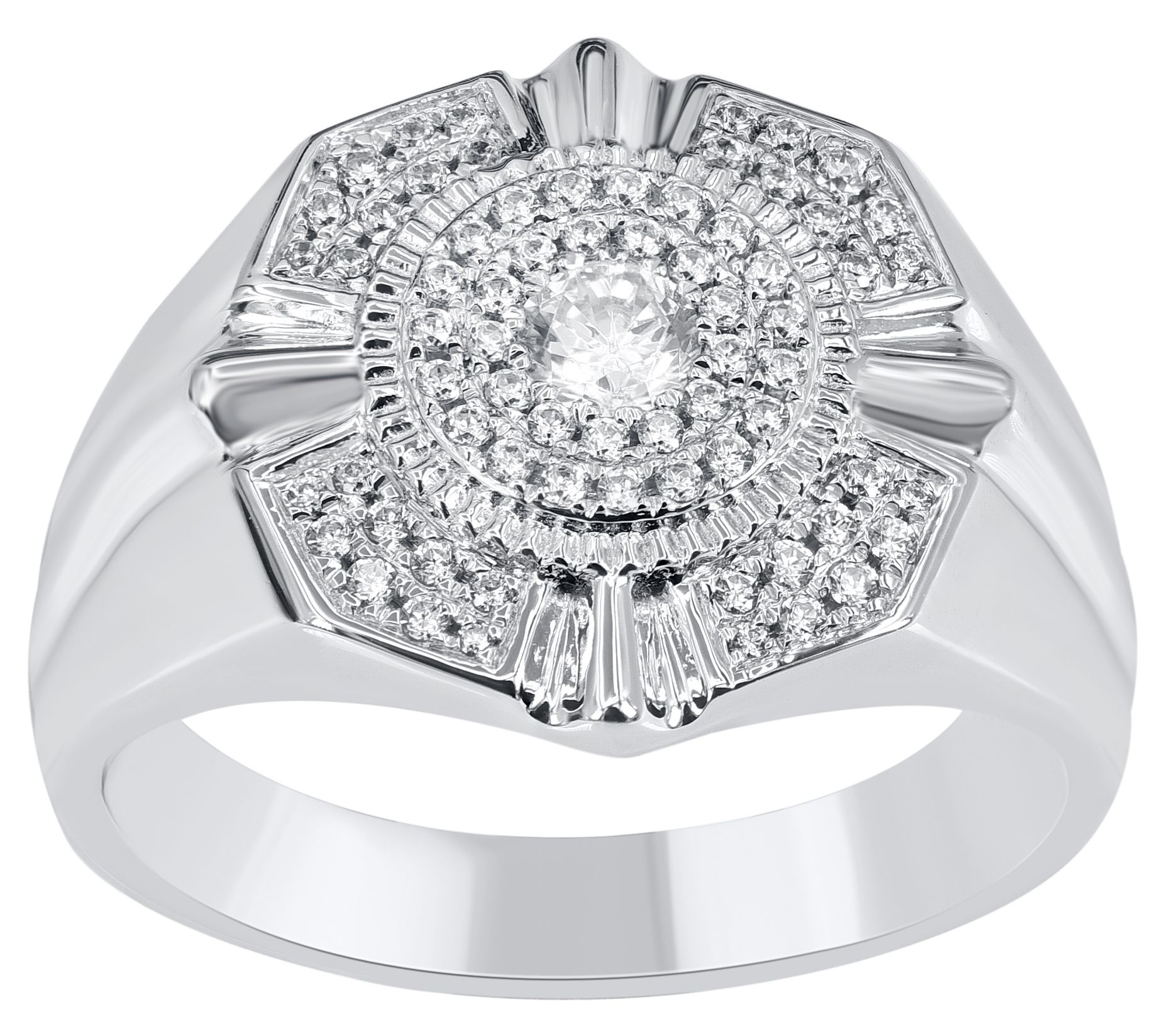 Affinity Diamonds Men's 0.50 cttw Engagement Ring 14K Gold