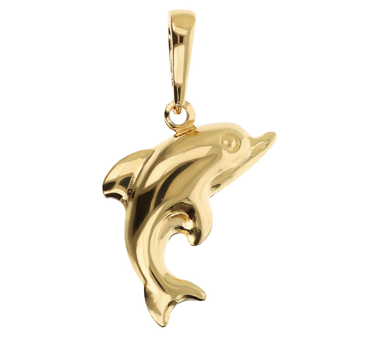 Ultrafine Silver Dolphin Enhancer Pendant