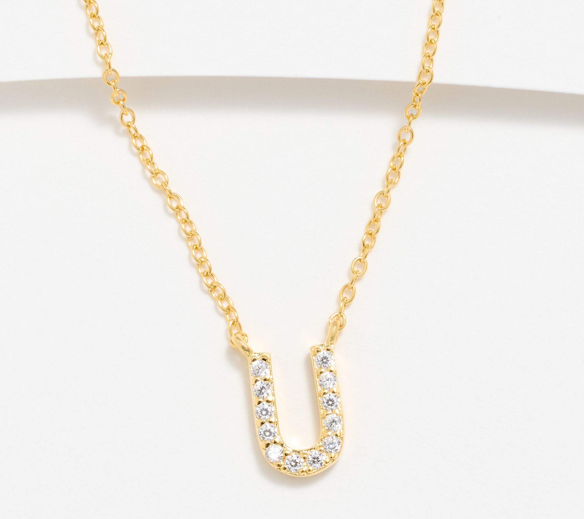 "As Is" Diamonique x Kathy Levine A to Z Initial Necklace, 14K