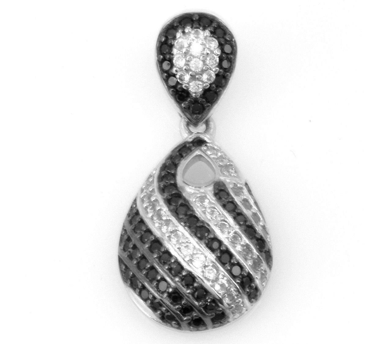 Affinity Gems White Topaz & Spinel Pendant, Sterling Silver