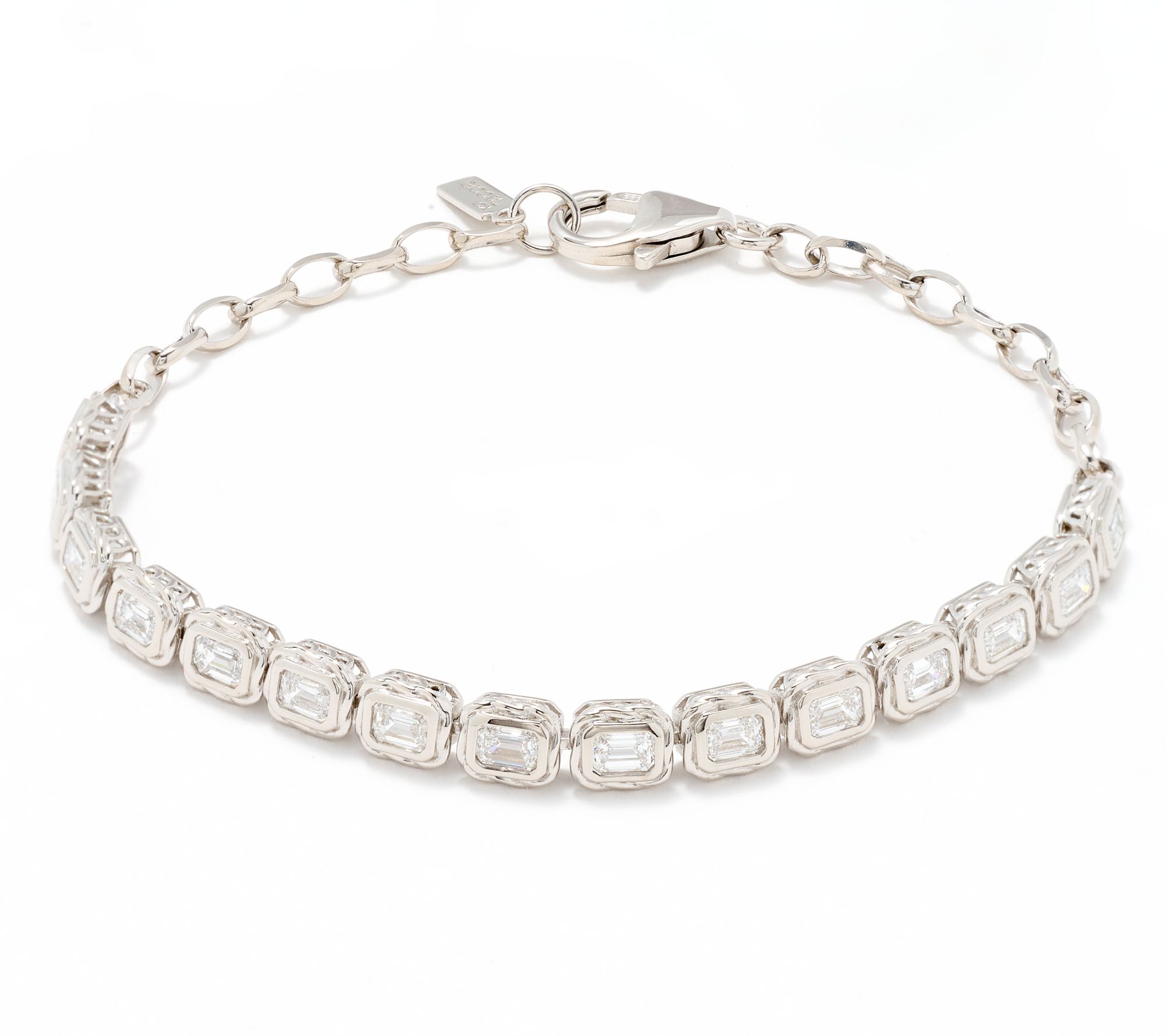 XO TACORI Lab Grown Diamond 2.25 cttw Emerald Bracelet, 14K