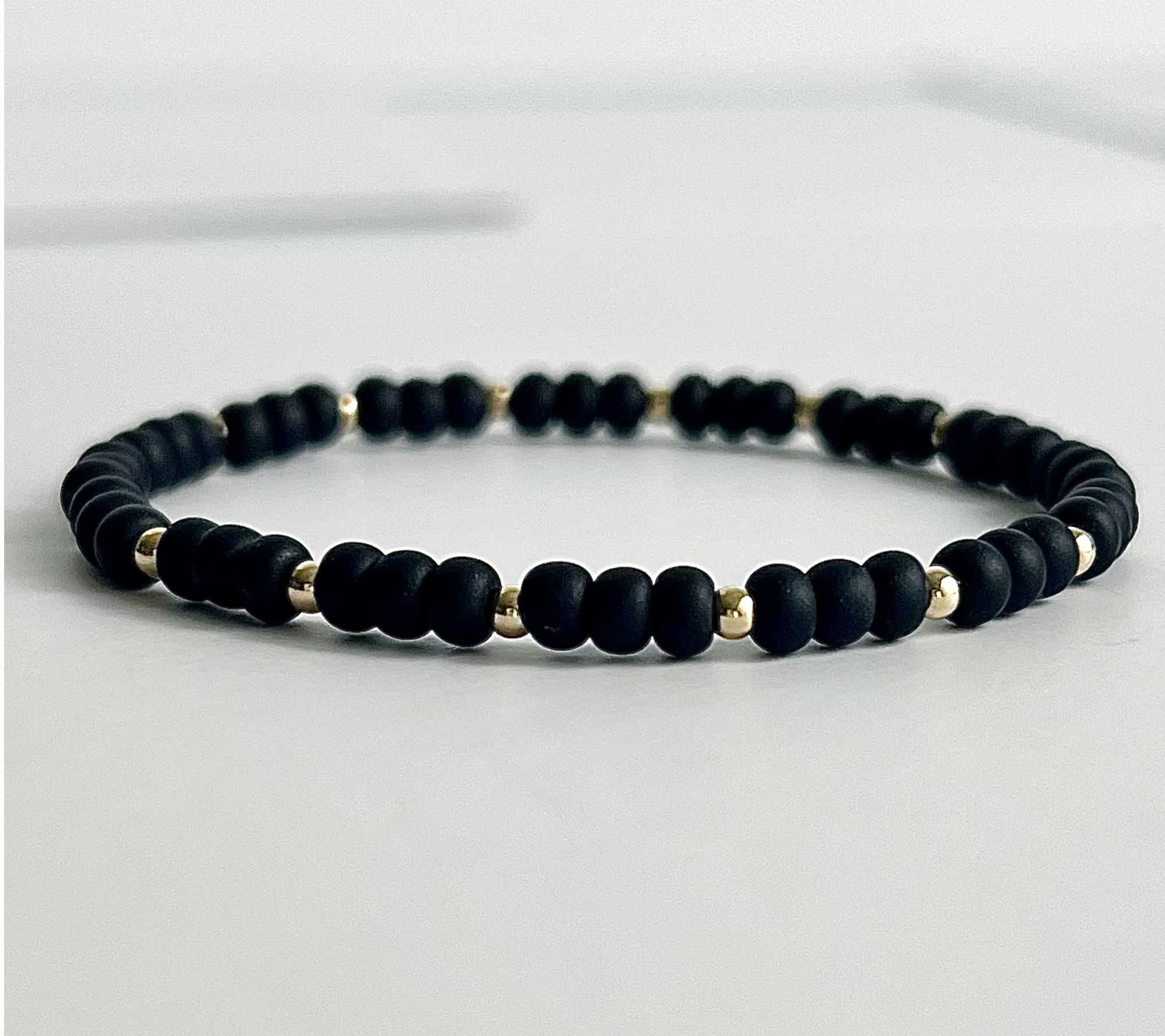 MaeMarie Wraps Matte Fuel Bubble Slip On Bracelet, 14K Gold