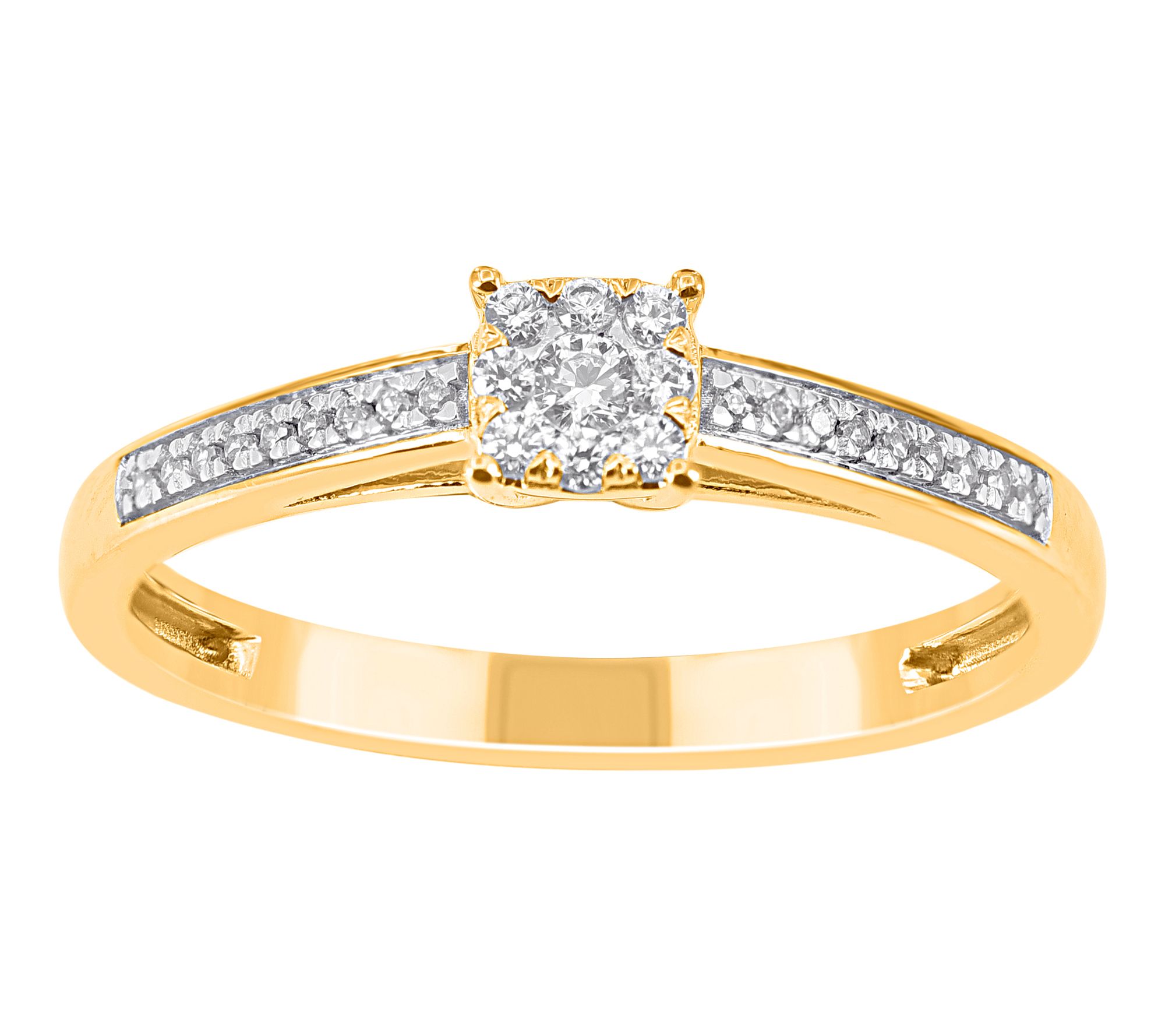 Affinity Diamonds Two-Tone Engagement Ring, 14KGold