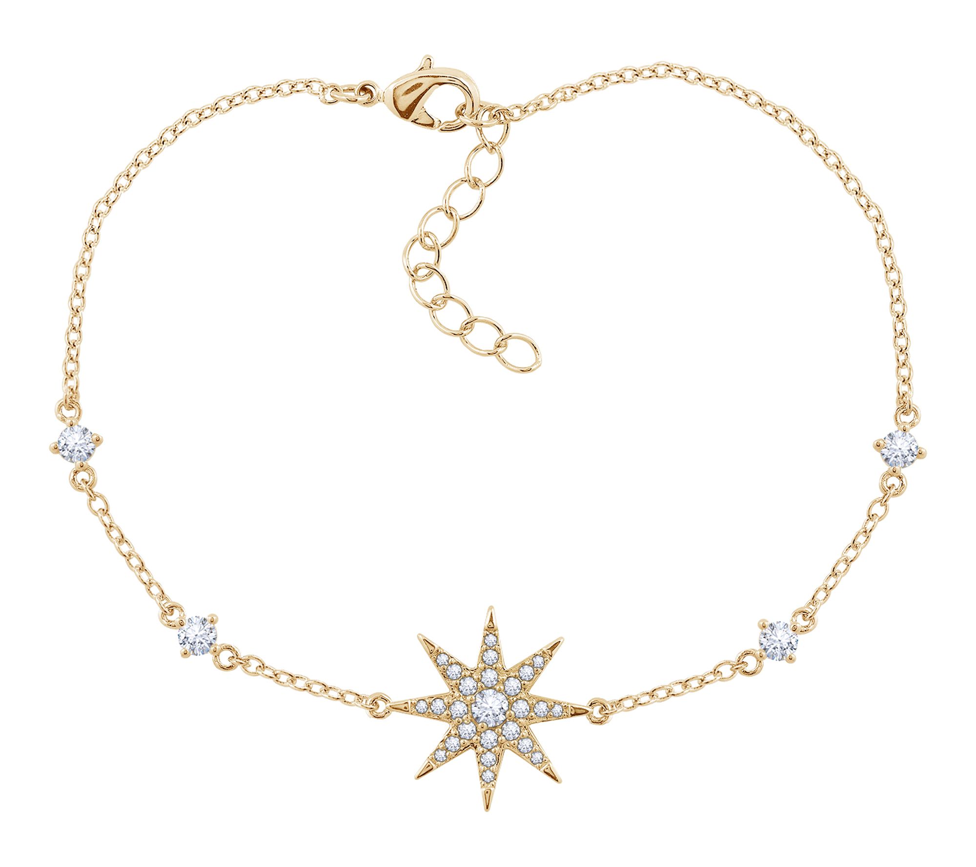 Diamonique Stellar Station Bracelet, Sterling Silver