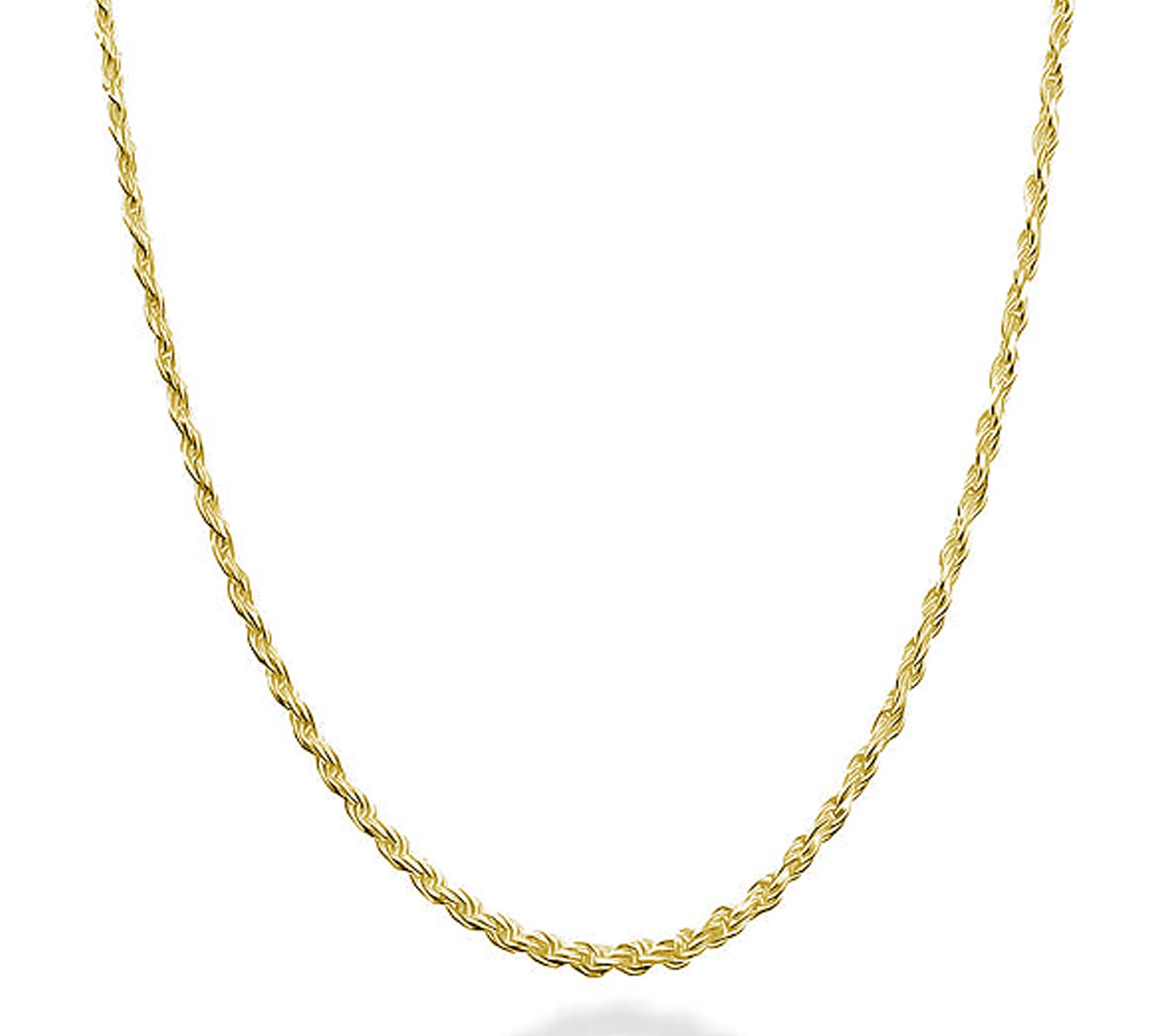 Silver Style Rope Chain Necklace, Sterling Silver