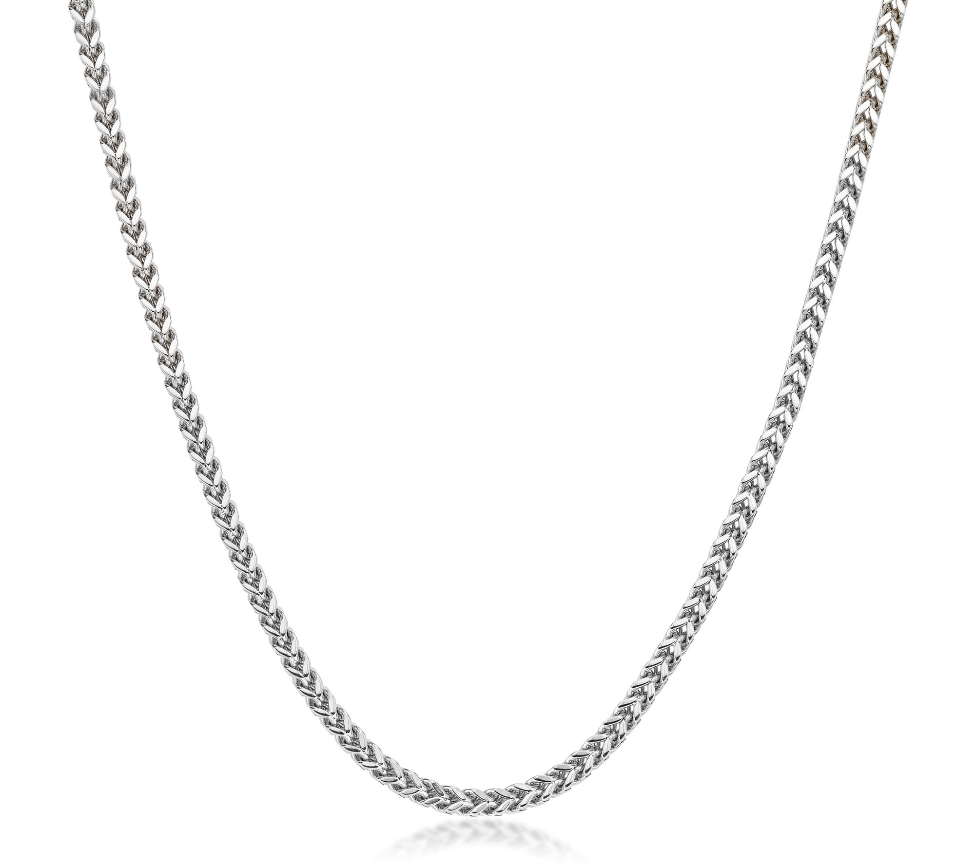 LYNX Men's 4MM Stainless Steel Foxtail Chain Necklace