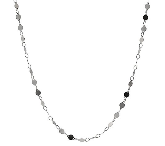 Steel by Design Polished Disc 24" Necklace
