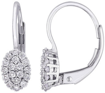 Affinity 0.30 cttw Diamond Lever-Back Earrings,14K