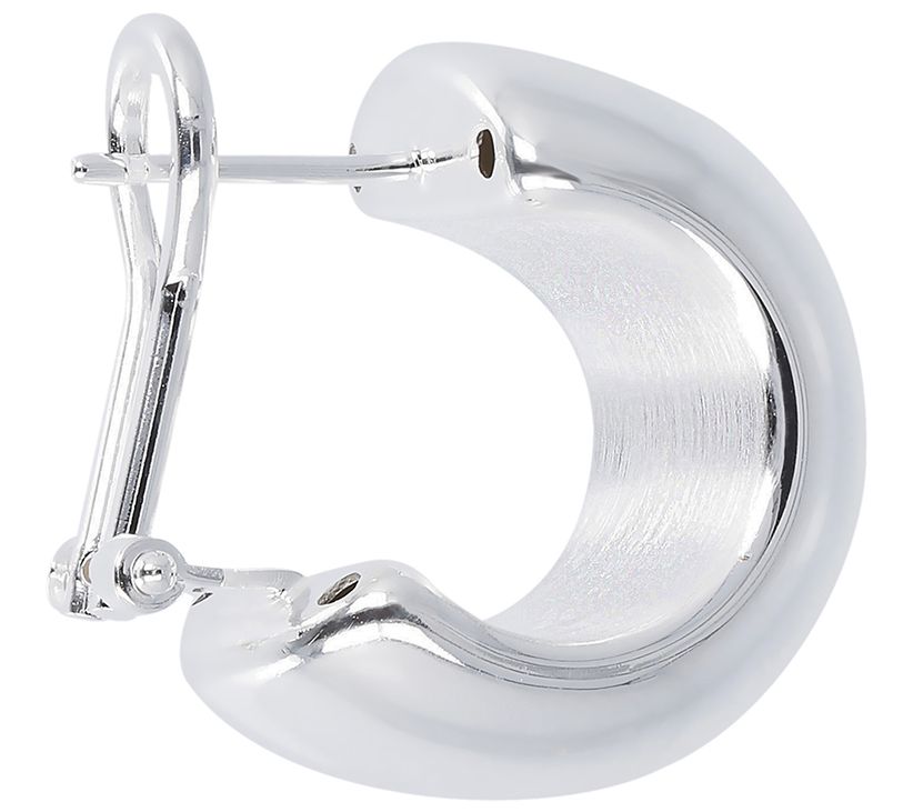 UltraFine Silver Polished Huggie Hoop Earrings - QVC.com