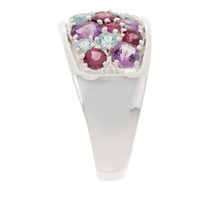 Sterling 1.65 ct tw Multi-gemstone Ring - QVC.com