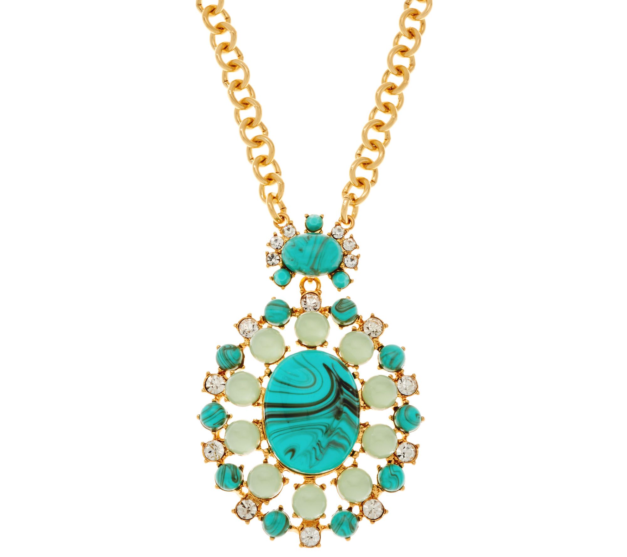 Joan Rivers Oval Cabochon Pendant on 32