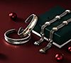 JAI Sterling Silver & 14K Gold Hammered Multi-Box Chain Bracelet, 3 of 5