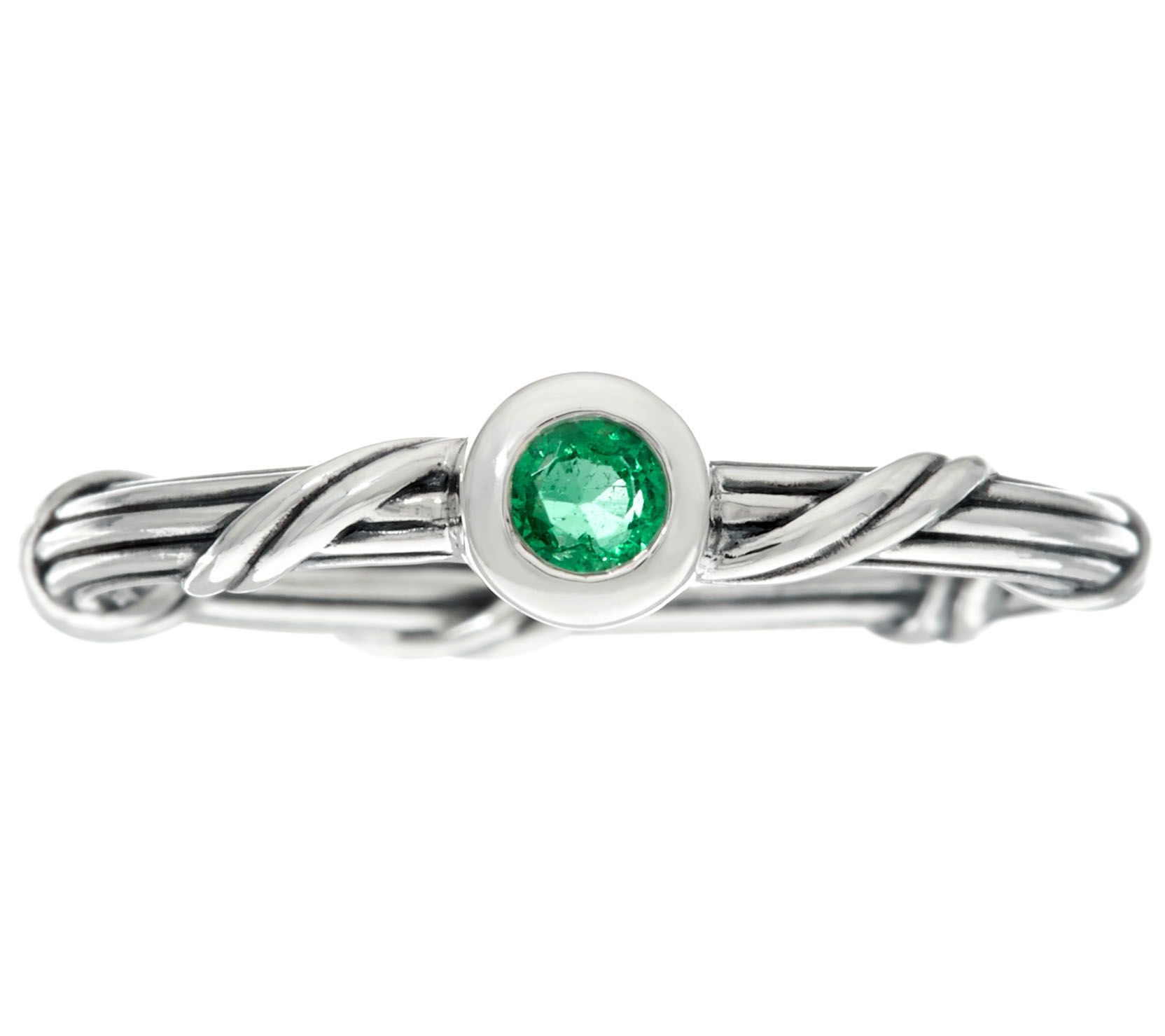 Peter Thomas Roth Sterling Emerald Signature Romance Ring - QVC.com