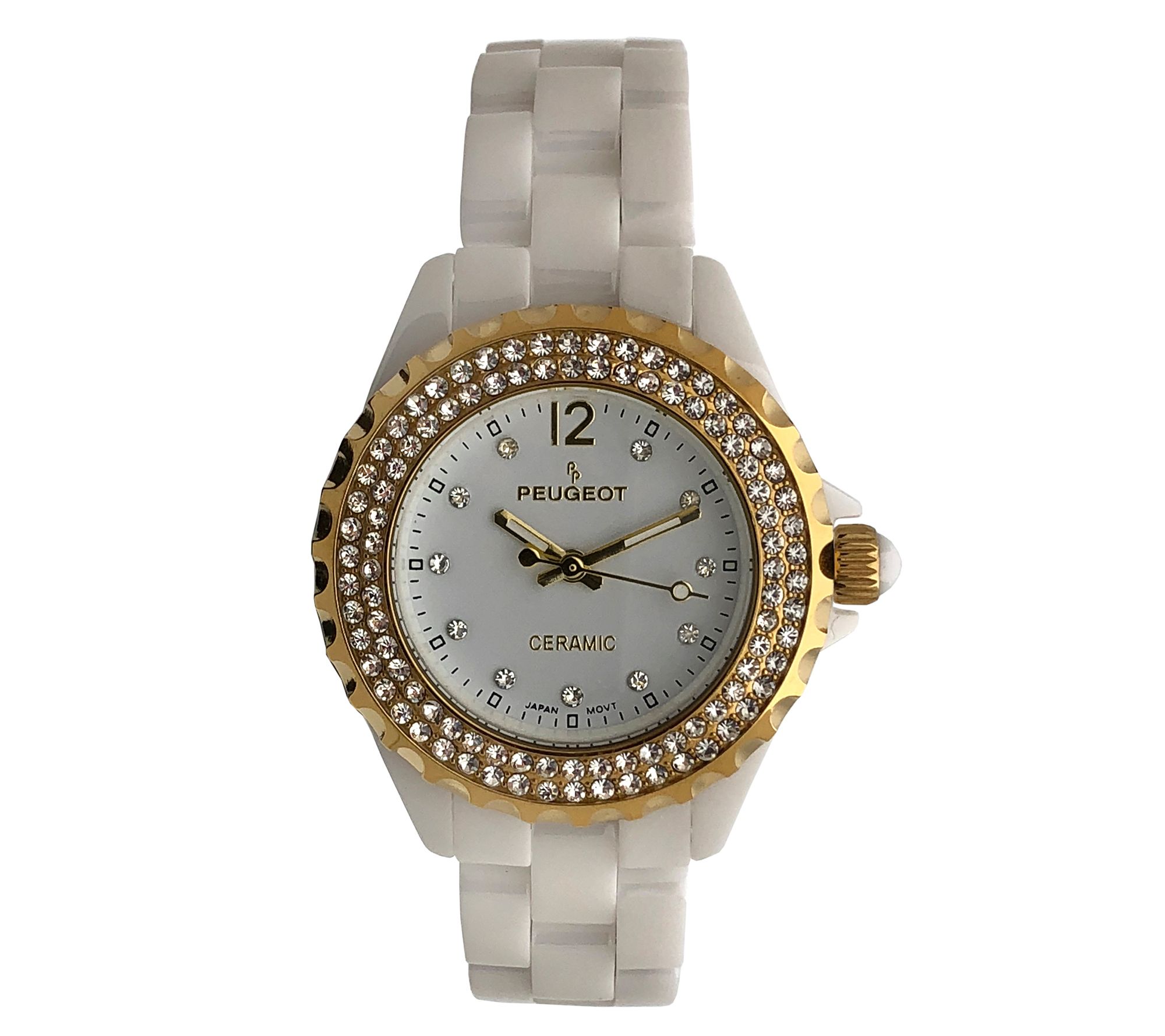 Peugeot Women's Crystal Ceramic Watch