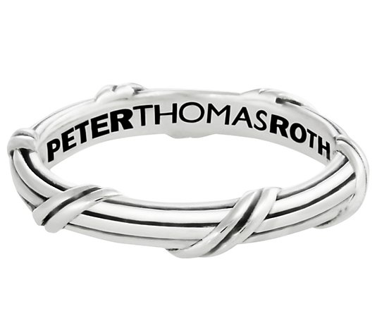 Peter Thomas Roth Sterling Ribbon & Reed 3mm Band Ring
