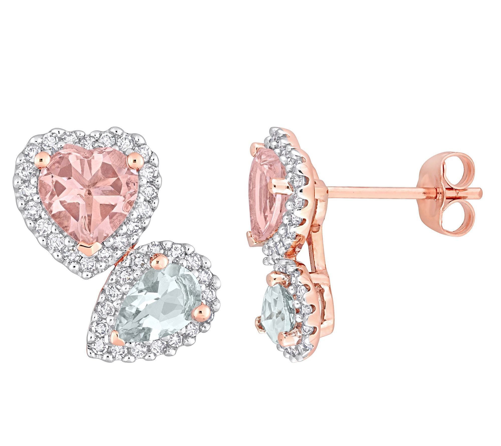 Qvc morganite store earrings