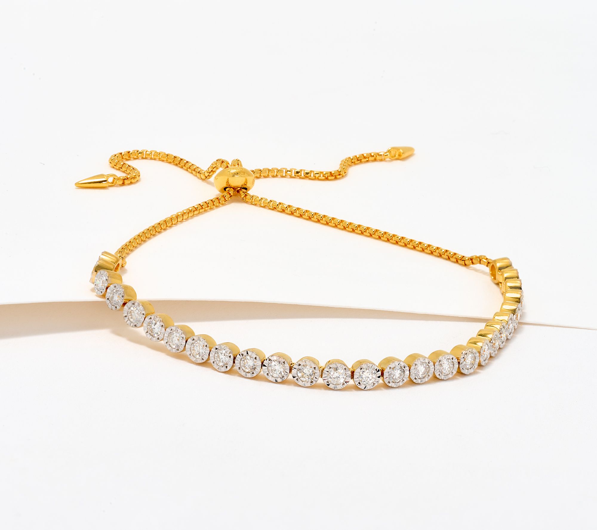 Affinity Diamonds Single Cut Bolo Bracelet 1.00 cttw