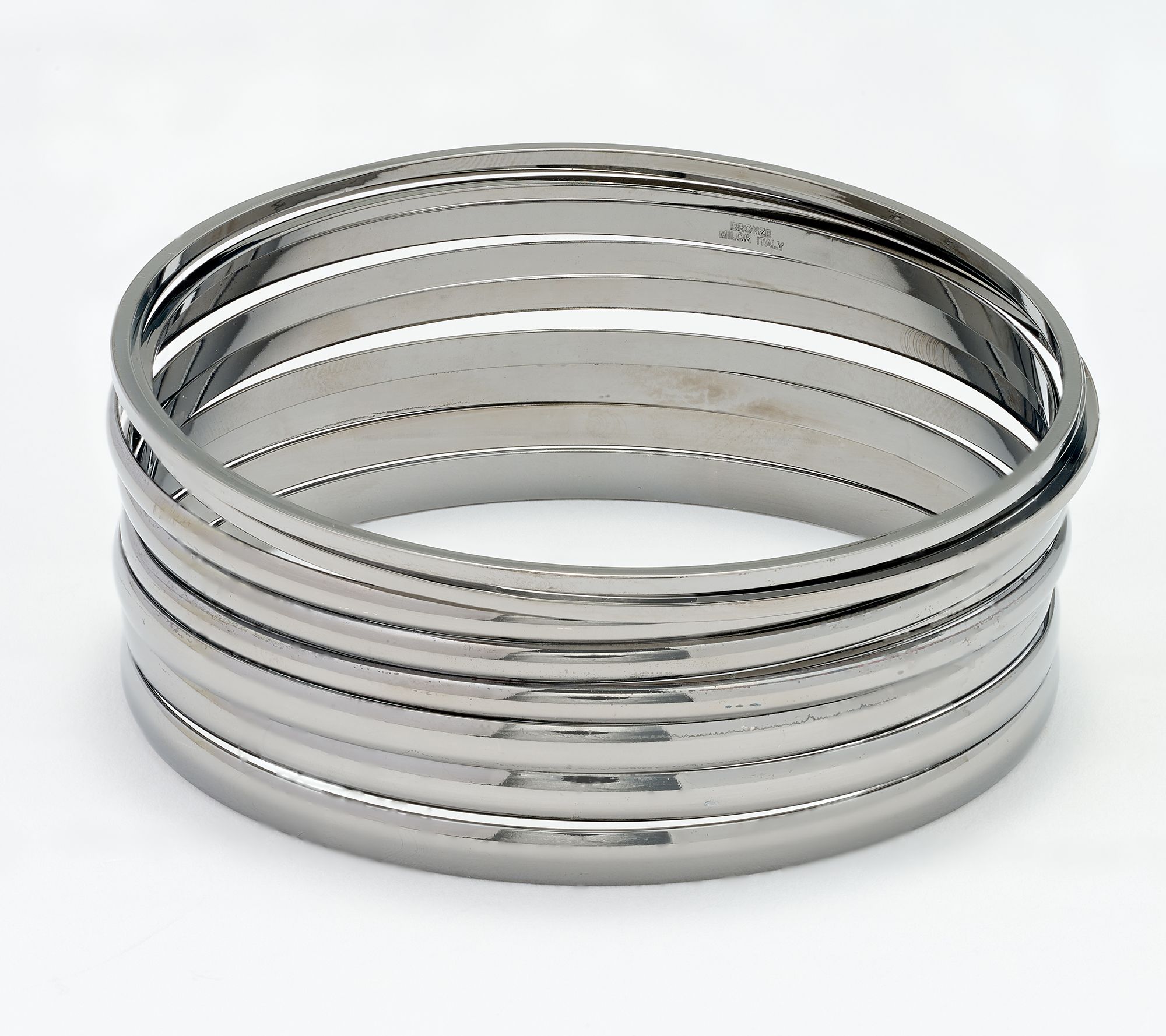 David Markstein Premiere Bronze Set of 10 Luxe Slip On Bangles