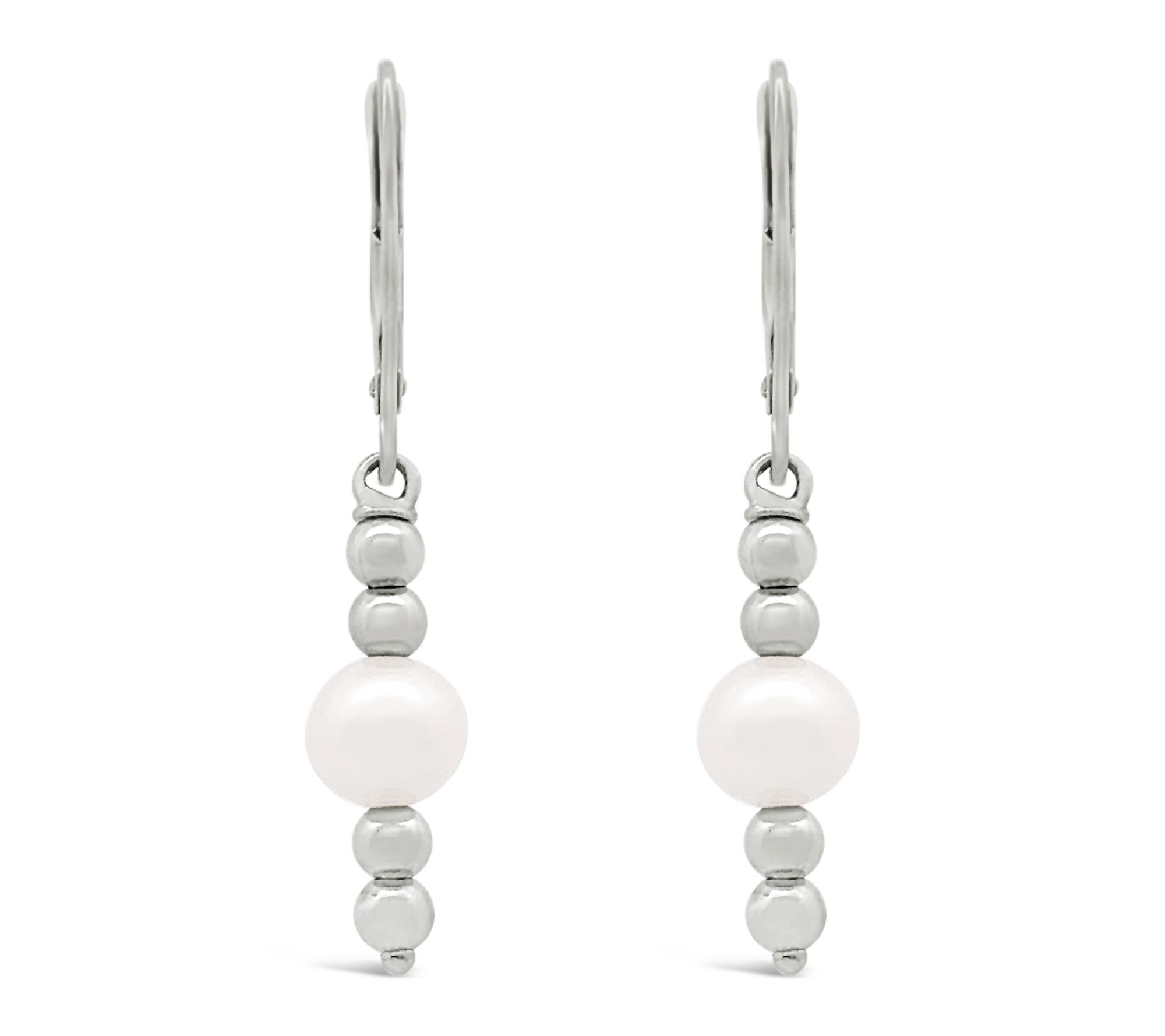Elyse Ryan Sterling Silver Cultured Pearl DropEarrings